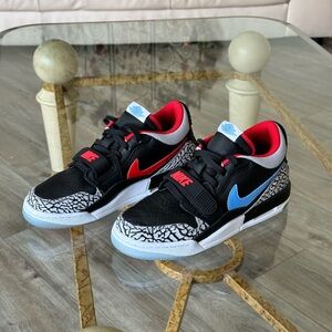 Jordan Legacy 312 Low "Black/Wolf Grey/Valor Blue/Red"